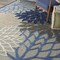 Homeroots 7 x 10 ft. Blue Large Floral Indoor & Outdoor Area Rug 384823 - alternate 3